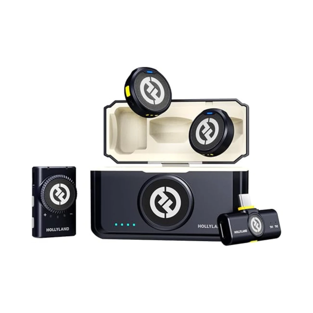 Micrófono Inalámbrico Hollyland Lark M2 Mini Combo Black